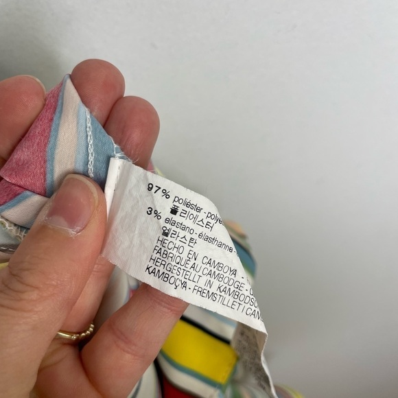 Zara colorful stripes wide cropped legs pants - Picture 7 of 9